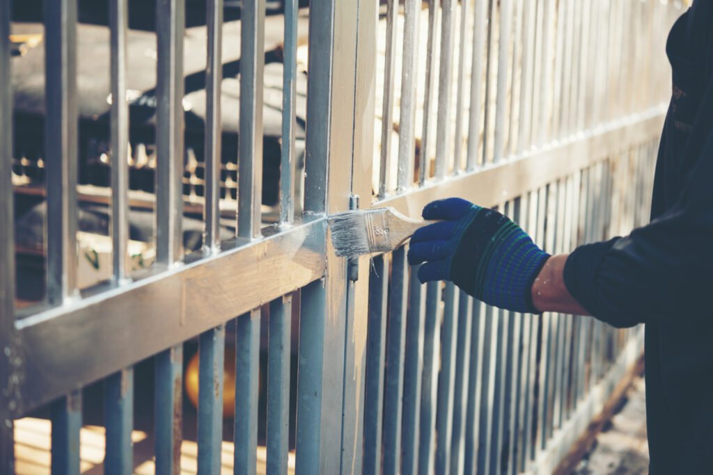 Window grill painting services in Pune with anti-rust coating and smooth finish