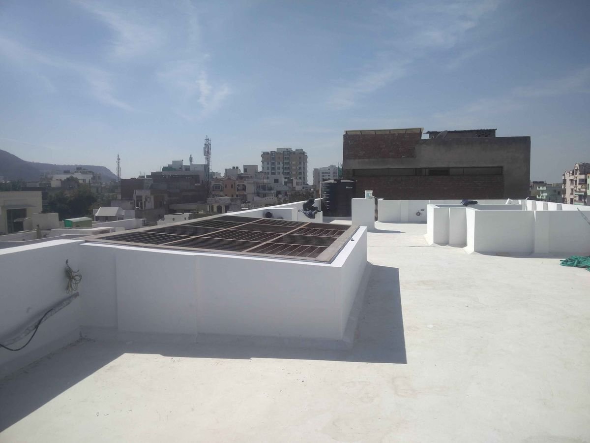 Professional terrace waterproofing service in Pune by Rajveer Paints to prevent roof leakage and water seepage.
