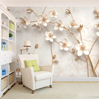 Designer wallpaper installation in living room Pune